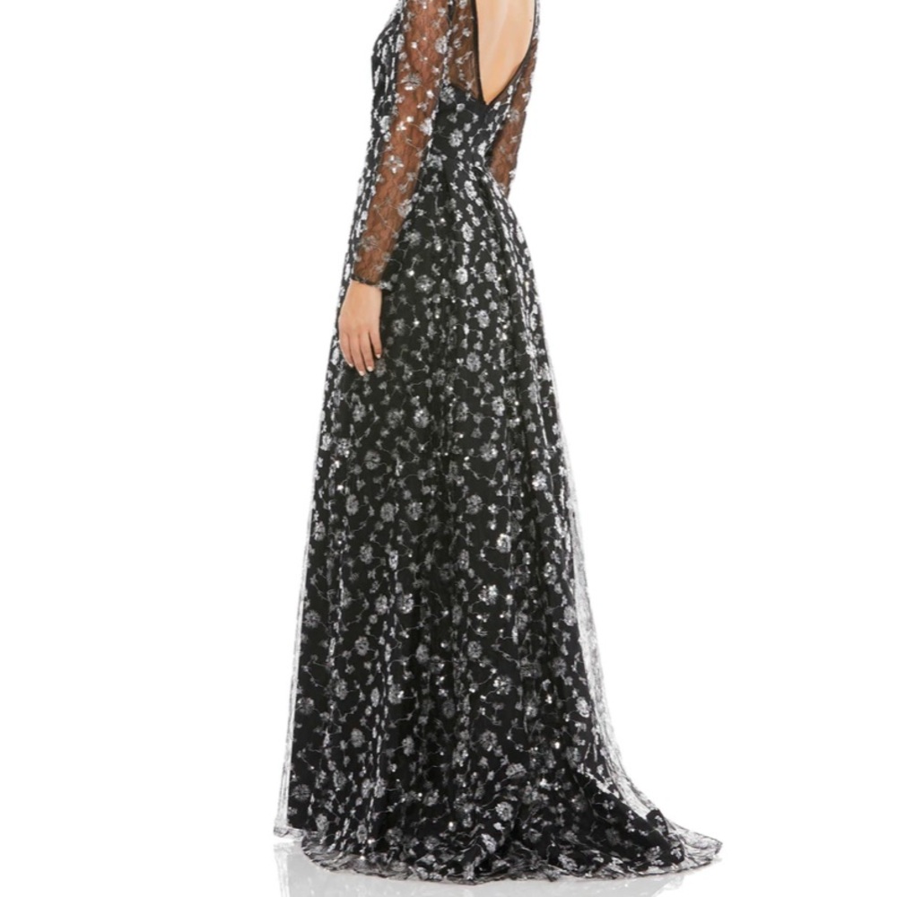 NWOT Mac Duggal sequin ball gown - Picture 2 of 14